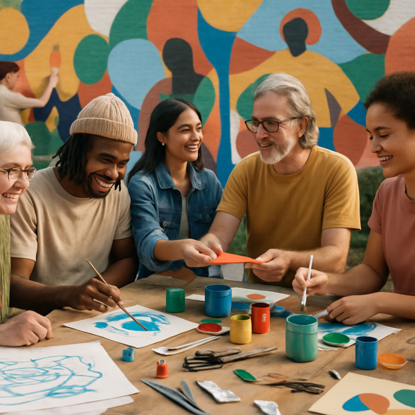 Gemeinschaftliche Kunstprojekte: Kooperationen mit Matzkakiener